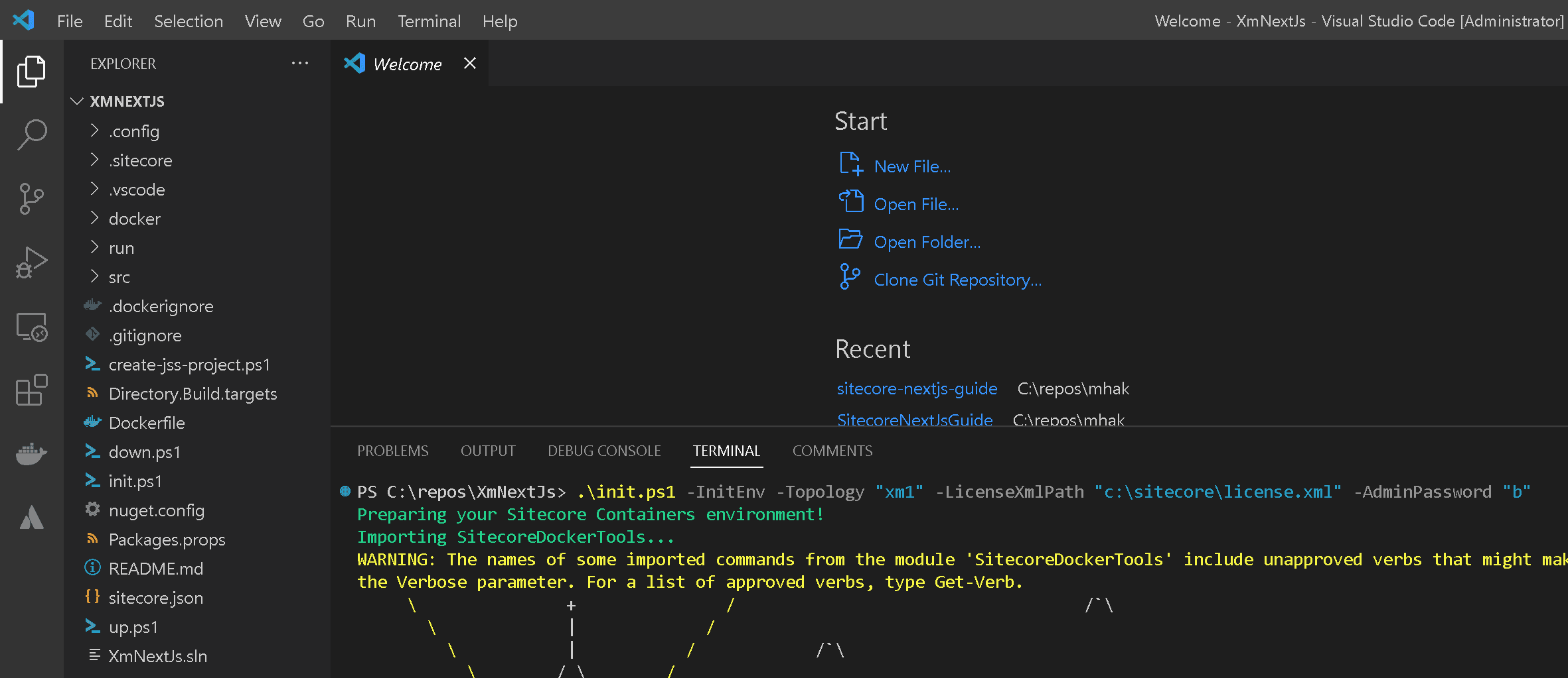 init sitecore template