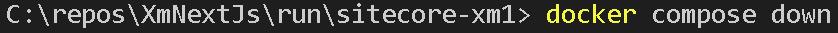 VSCode - docker compose down