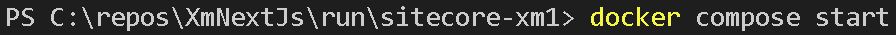 VSCode - docker compose start