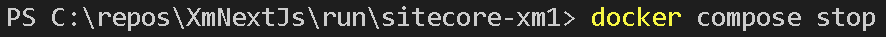 VSCode - docker compose stop