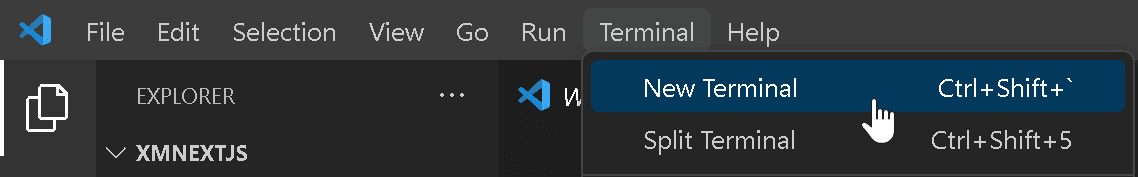 VSCode new terminal